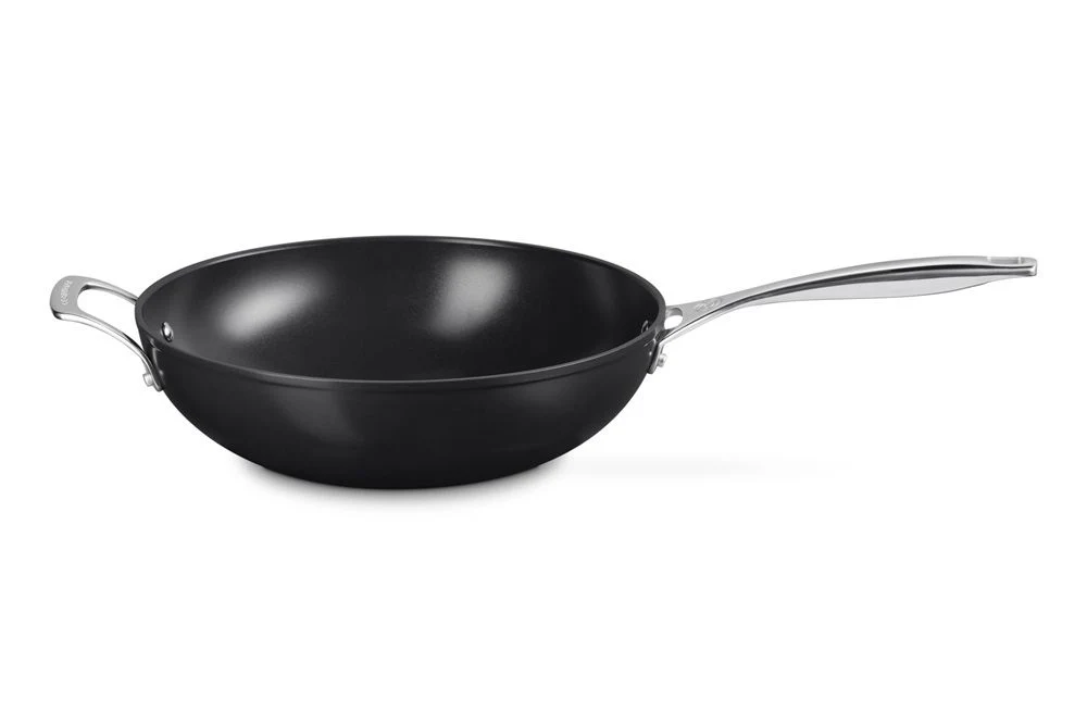 Wok Le Creuset Essential Non Stick Ceramic met tegengreep Zwart 30cm