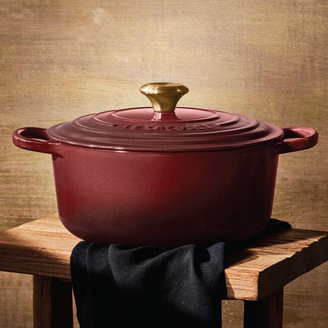 LE CREUSET Braadpan Rond in Geëmailleerd Gietijzer 26CM ROOD