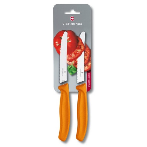 Tomaten-/tafelmes 2x, Victorinox, Swiss Classic, kartel, 11cm (Zwart)