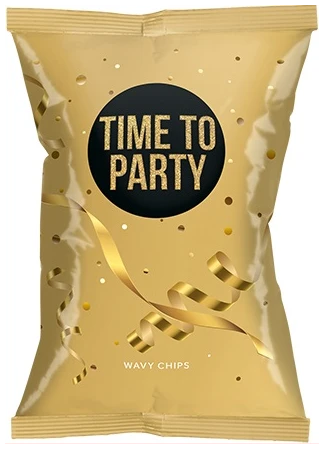 TIME TO PARTY WAVY CHIPS NATUREL 90 GRAM