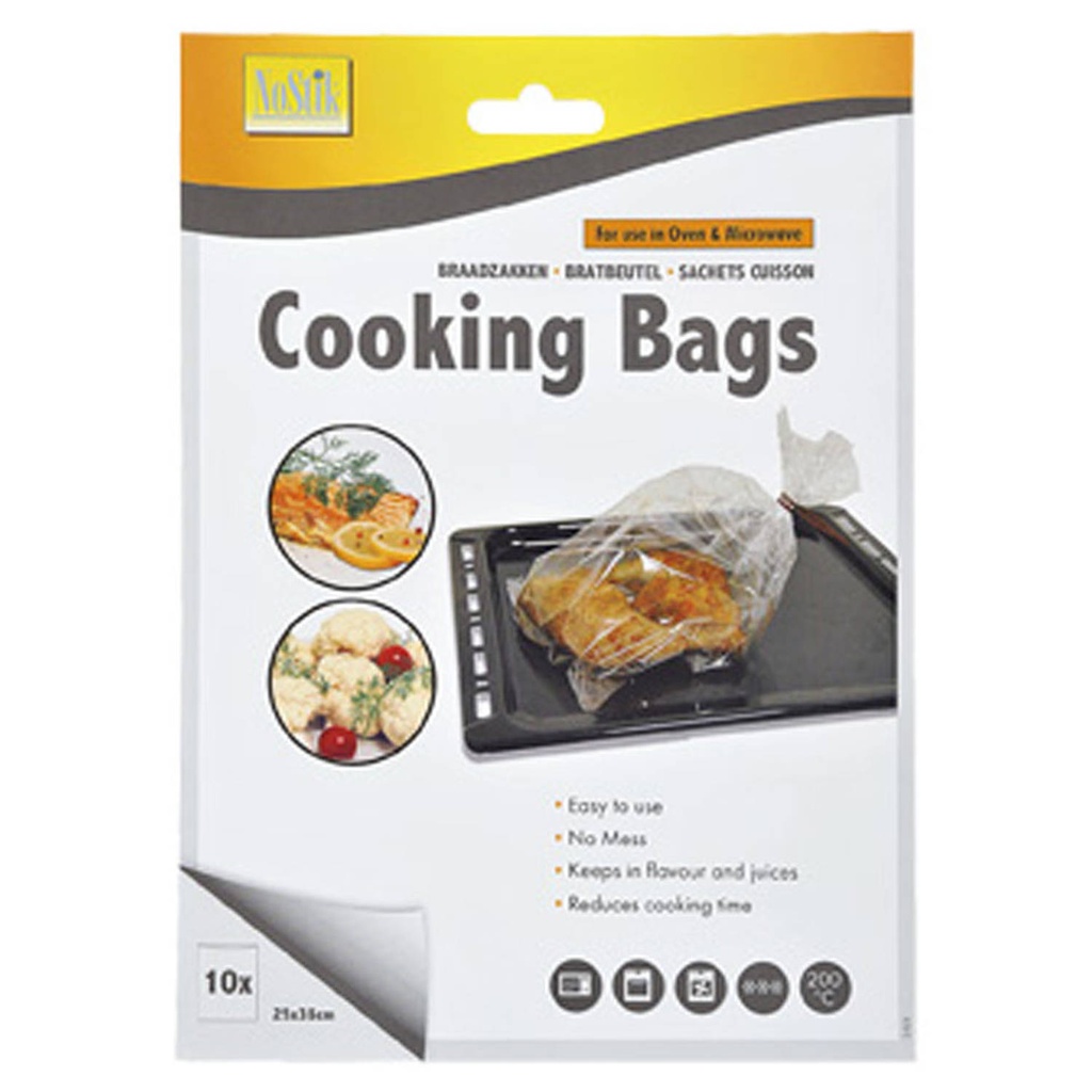 NOSTIK Braadzakken voor Oven en Microgolfoven 25x38cm
