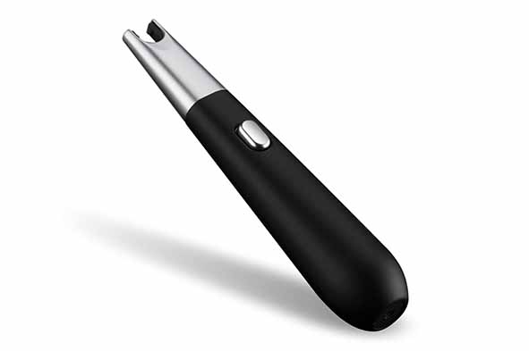 AANSTEKER MET USB ZWART ROOD OF WIT L13.5CM