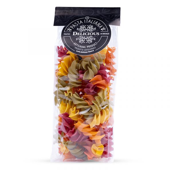 Delicious Fusilli Pasta 6 Colours 250g