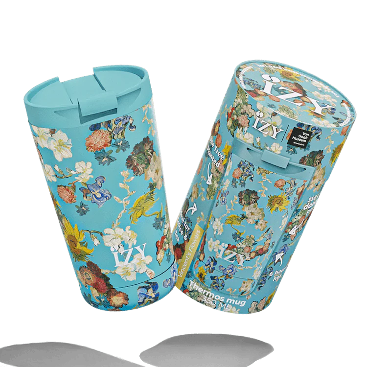IZY THERMO KOFFIEBEKER VINCENTS FLOWER PATTERN