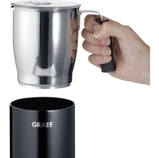 Graef Melkopschuimer MS702, zwart 