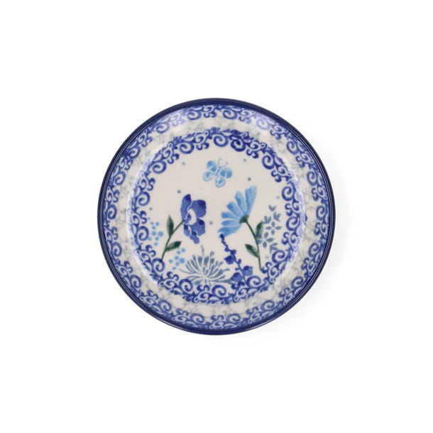Bunzlau Teabag Dish Round - DELICATE BREEZE