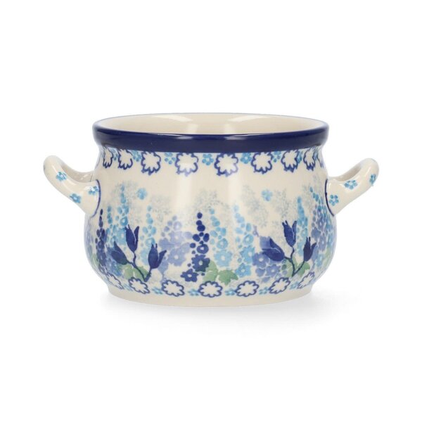 BUNZLAU SOUPBOWL 360ML BLUE GARDEN