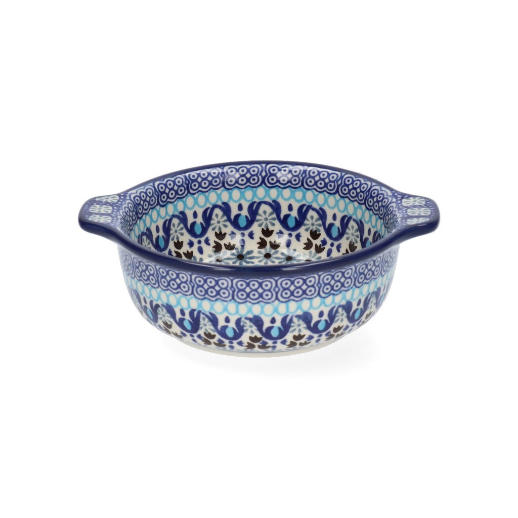 BUNZLAU SOUP BOWL FLAT HANDLES MARRAKESH