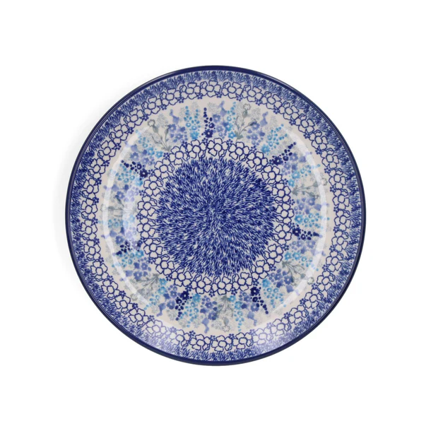BUNZLAU PLATE 23.5CM DELPHINIUM
