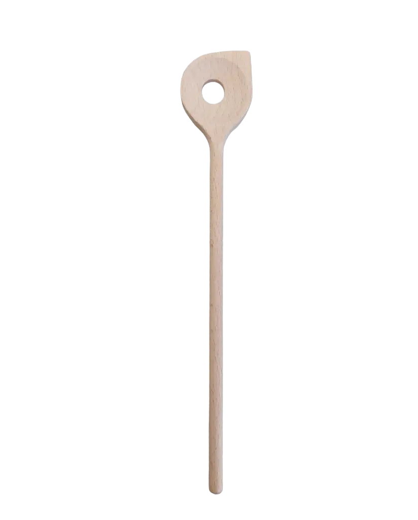 HOUTEN KEUKEN LEPEL ROND MET GAT