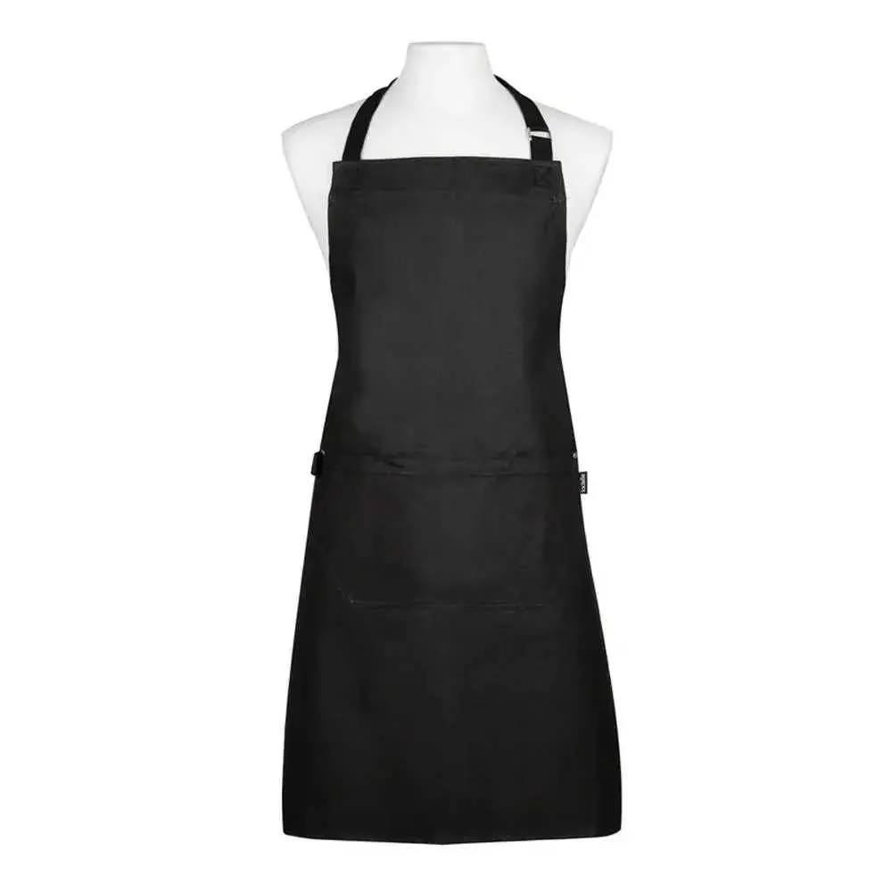 Keukenschort, Katoen, Zwart, 69 x 90 cm