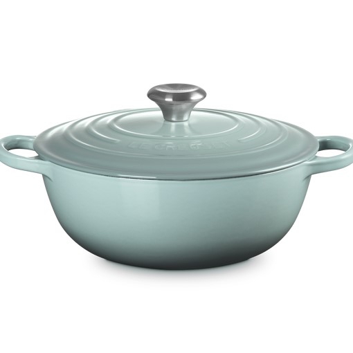 Le Creuset wok-braadpan 4,1 liter ø 26 cm gietijzer Sea Salt