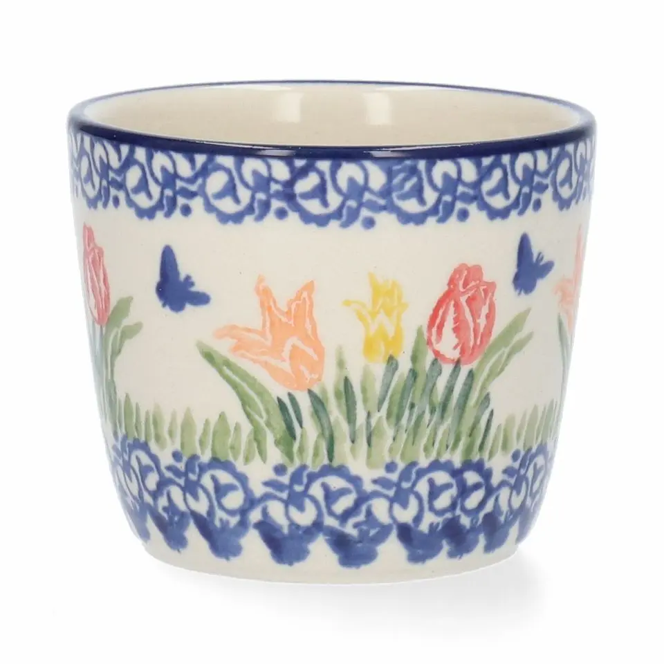 BUNZLAU MUG TUMBLER 220ML TULIP HEARTS