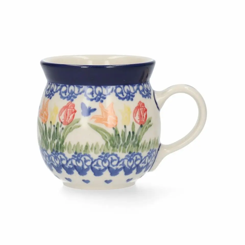 BUNZLAU MUG FARMER 240ML TULIP HEARTS