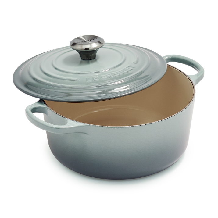 Le Creuset 24CM 4.5LTR Signature GEËMAILEERDE Dutch Oven - Sea Salt
