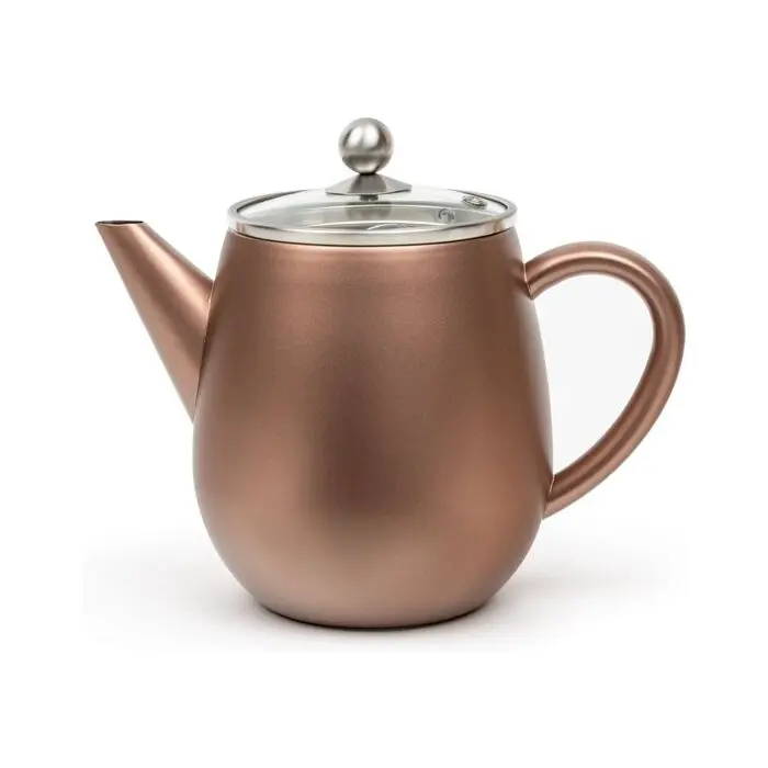 Bredemeijer Duet Eva theepot 1,1 liter rvs Rust Brown