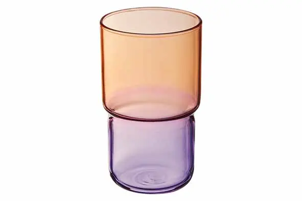 Candy Mix glas- 32cl- oranje/paars 