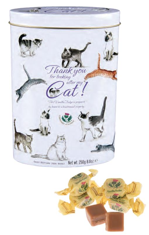 Vanilla Fudge Thank You Tins Cats