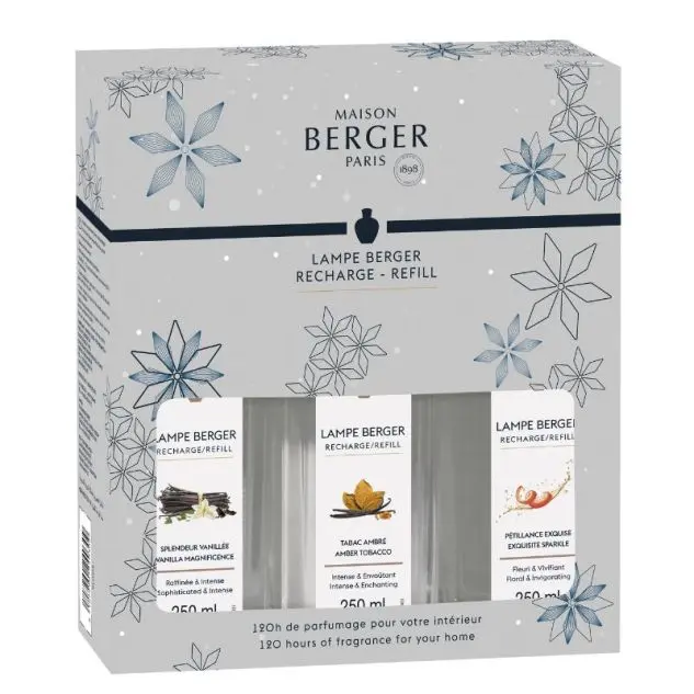 Lampe Berger Triopack 3x 250ml Rosalie (*)