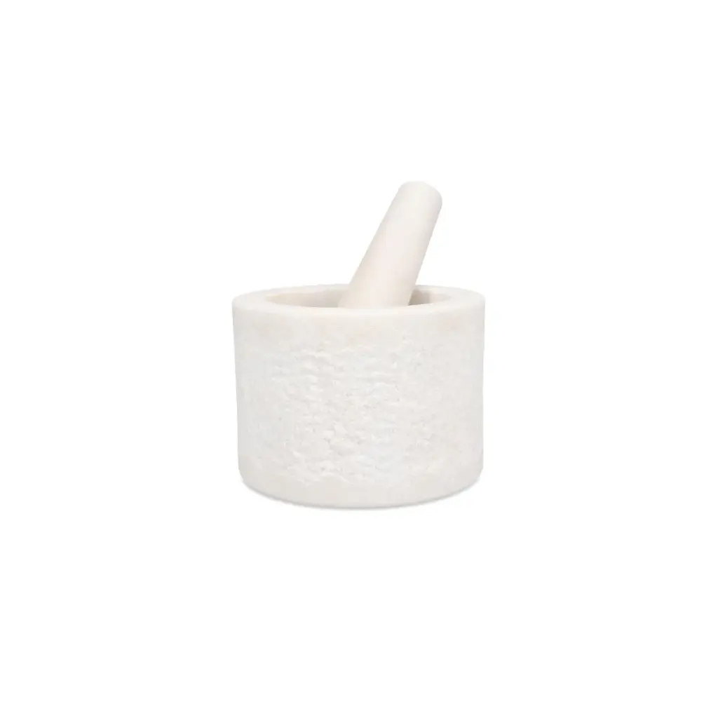 S|P Collection - Vijzel en stamper 14xH10cm WIT MARMER