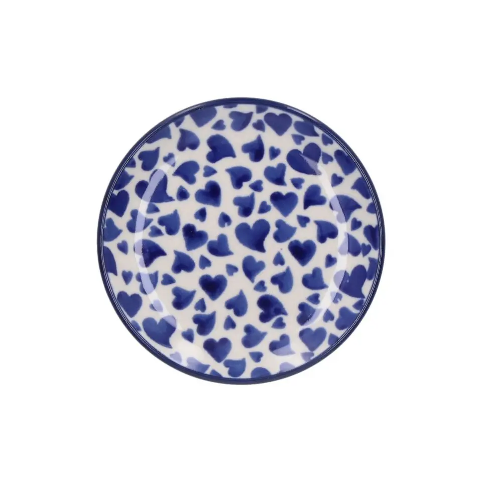 Teabag Dish Round - Dancing Hearts