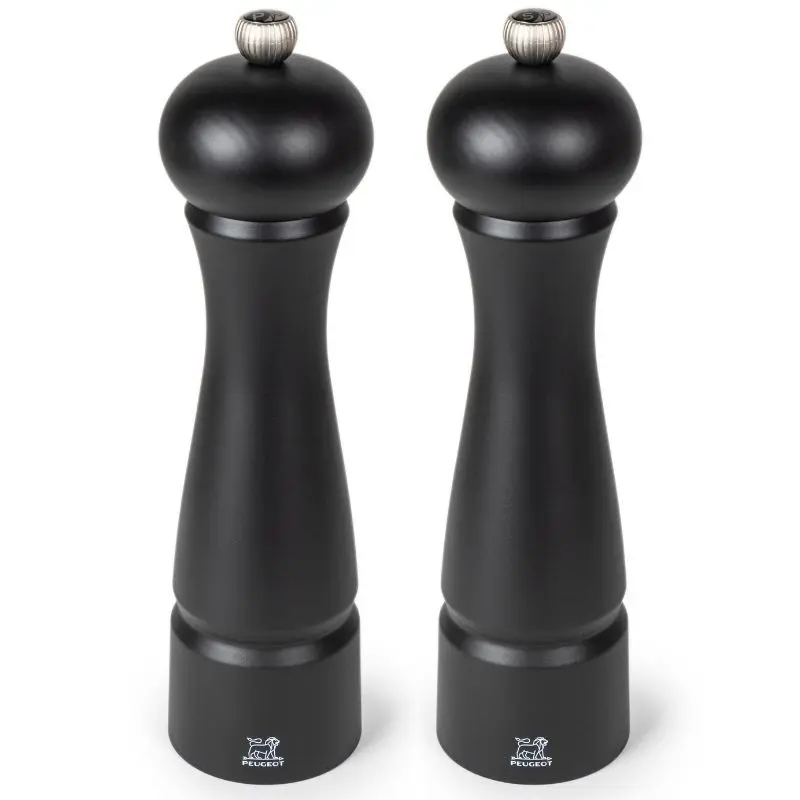 PEUGEOT FESTIVAL set zout/pepermolen zwart mat 22cm