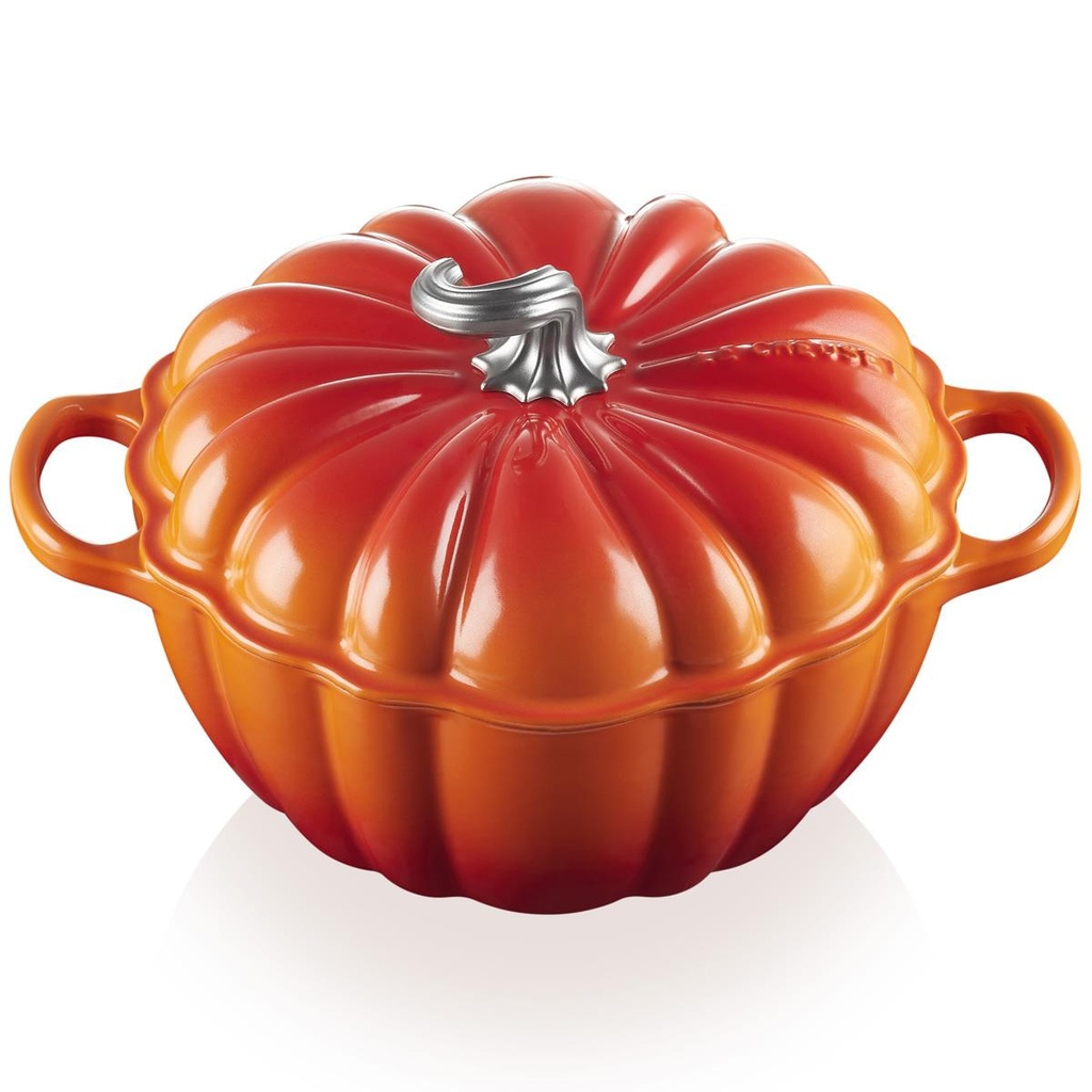 Le Creuset Braad- Stoofpan Signature Pompoen Oranjerood 24cm 3,7l 