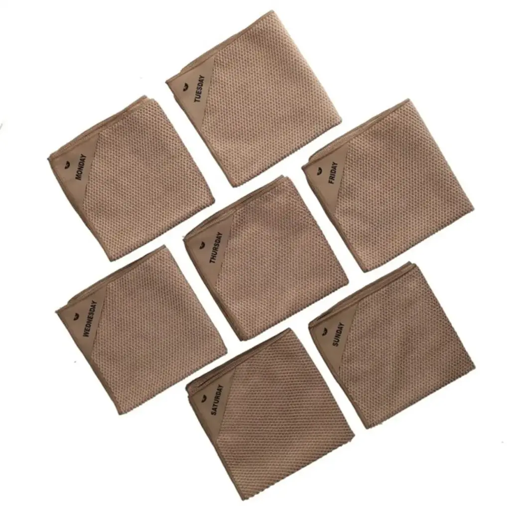 Klud wafel vaatdoekjes 7st Latte 