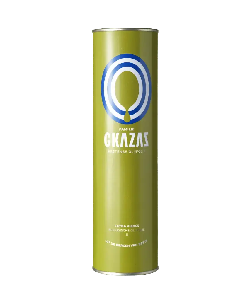 GKAZAZ 1 liter biologische olijfolie blik