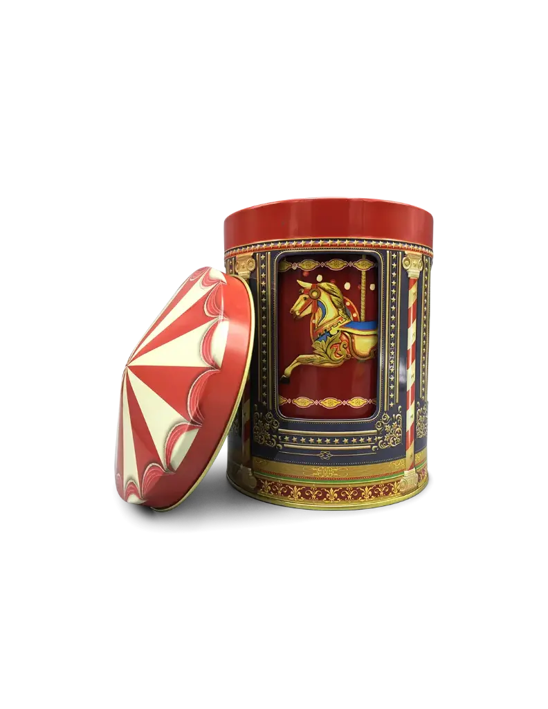 KERST MUZIEK CAROUSEL BLAUW