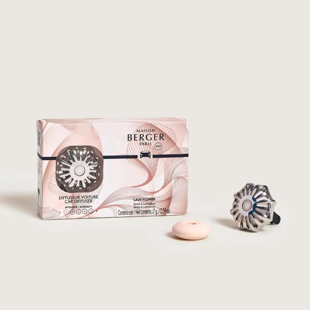 Autodiffuser Coralie Silver met Lady Flower