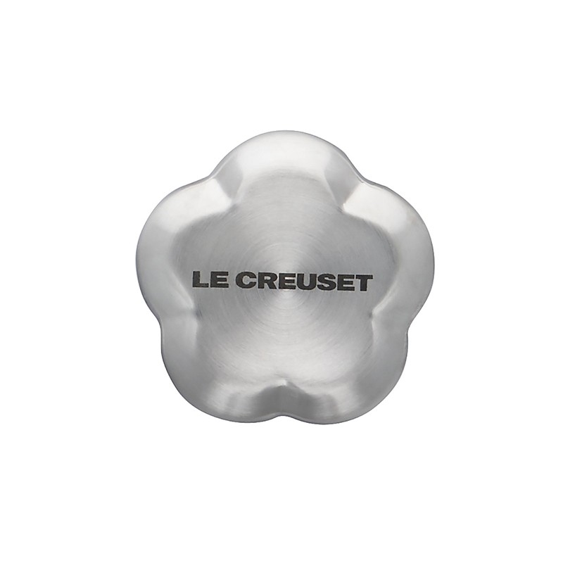Le Creuset rvs knop bloem