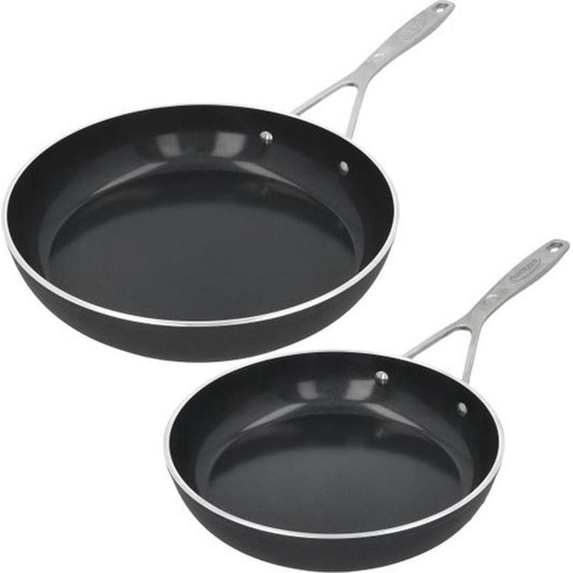 Demeyere Alu Industry 3 Koekenpannenset - Inductie - Pannenset 24 Cm + 28 Cm - Ceraforce Antikleeflaag