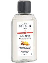 Navulling parfumverspreider met sticks 200ml Orange de Cannelle
