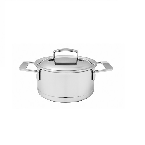 Silver 7 Kookpot 18 cm met dubbelwandig deksel