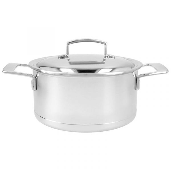 Silver 7 Kookpot 22 cm met dubbelwandig deksel