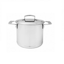 Demeyere Silver 7 Soeppan 24 cm met dubbelwandig deksel NU MET GRATIS PASTA-INZET T.W.V. 199,=