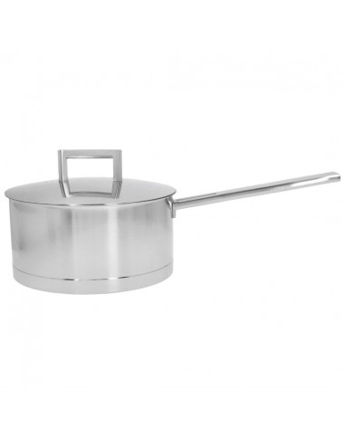 John Pawson 7 Steelpan 20 cm met dubbelwandig deksel