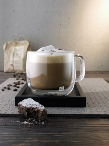 Zwilling Sorrento Dubbelwandig glas met greep, Cappuccino 2 pcs
