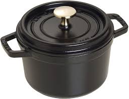 Staub Cocotte , rond 16 cm - zwart