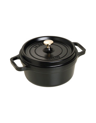 Staub Cocotte , rond 22 cm - zwart