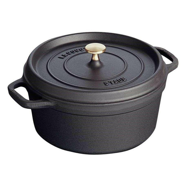 Staub Cocotte , rond 24 cm - zwart