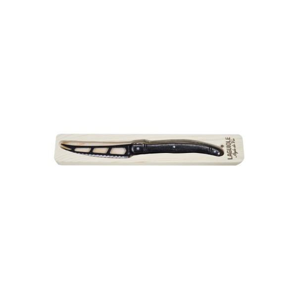 LAGUIOLE 1 Kaasmes in houten tray Black Stonewash