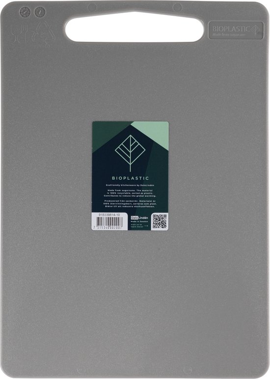 Snijplank BIO 35x25cm, grijs