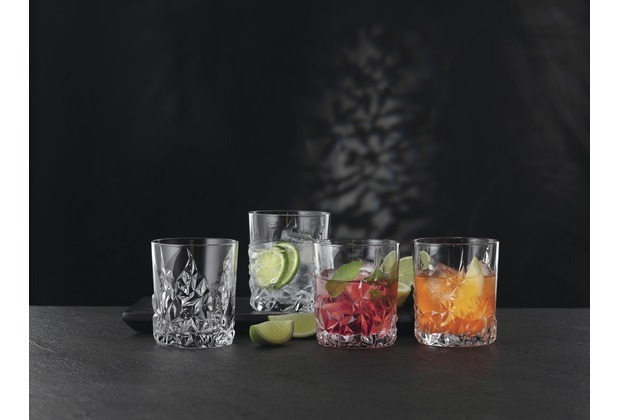 Sculpture Whiskyglas 365 ml, set 4 stuks