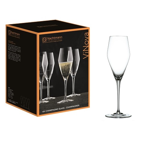 ViNova Champagneglas 280 ml, set 4 stuks