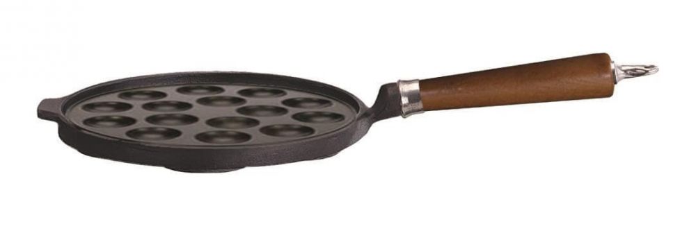 Poffertjespan 'Maestro', houten greep