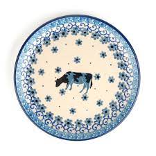 Bunzlau Cake Dish Ø 16 cm - Cow
