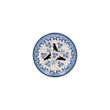 Bunzlau Teabag Dish Round - Puppy