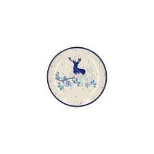 Bunzlau Teabag Dish Round - Deer